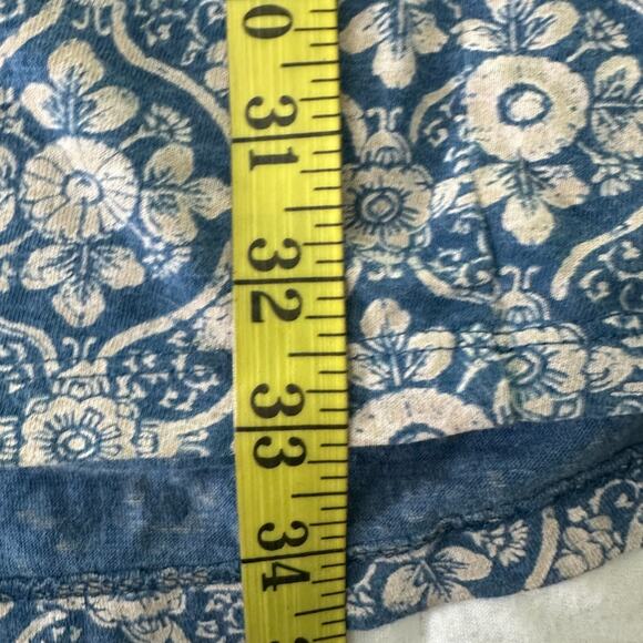 FAT FACE Womens Dress 12 Blue Tile Pattern Jersey Knit Casual Boho Summer Beach - Picture 10 of 10